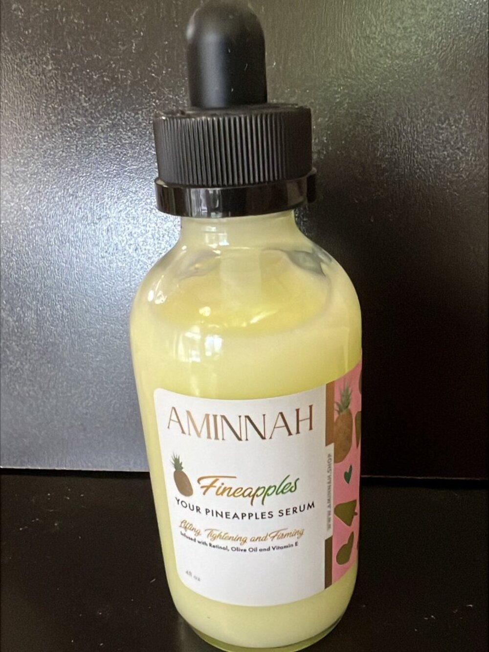 Aminnah Fineapples Face and Body Serum 4oz New